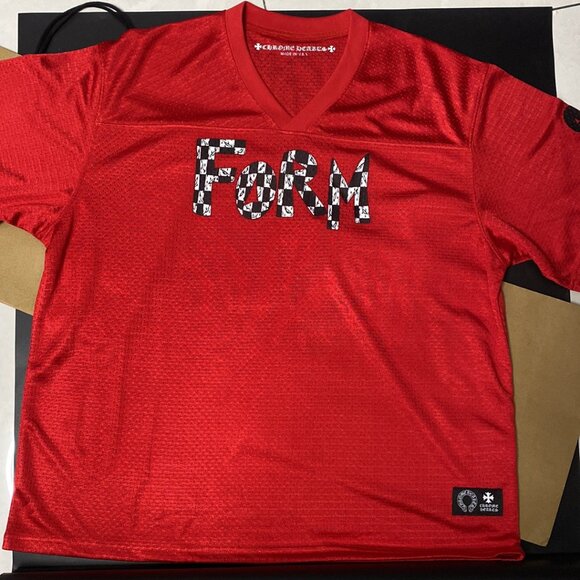 Chrome Hearts Matty Boy 99 Form Jersey Shirt Red - Picture 1 of 6